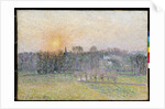 Sunset, Bazincourt by Camillle Pissarro