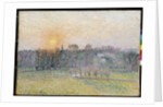 Sunset, Bazincourt by Camillle Pissarro