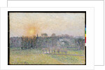 Sunset, Bazincourt by Camillle Pissarro