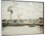 Quay at Saint-Sever, Rouen by Camillle Pissarro