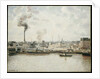 Quay at Saint-Sever, Rouen by Camillle Pissarro