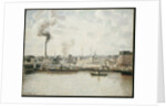 Quay at Saint-Sever, Rouen by Camillle Pissarro