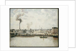 Quay at Saint-Sever, Rouen by Camillle Pissarro
