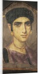 Roman funerary portrait of a young woman by Anonymous
