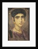 Roman funerary portrait of a young woman by Anonymous
