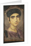 Roman funerary portrait of a young woman by Anonymous