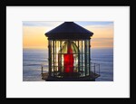 Cape Meares Lighthouse lens at sunset, from Cape Meares, Oregon, USA by Anonymous