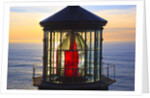 Cape Meares Lighthouse lens at sunset, from Cape Meares, Oregon, USA by Anonymous
