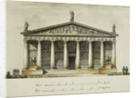Designs for the Riding School of the Horse Guards, St. Petersburg: Elevations, Section and Ground Plan by Giacomo Quarenghi