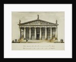 Designs for the Riding School of the Horse Guards, St. Petersburg: Elevations, Section and Ground Plan by Giacomo Quarenghi