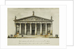 Designs for the Riding School of the Horse Guards, St. Petersburg: Elevations, Section and Ground Plan by Giacomo Quarenghi