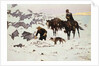 The Frozen Sheepherder by Frederic Remington