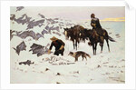 The Frozen Sheepherder by Frederic Remington