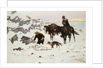The Frozen Sheepherder by Frederic Remington