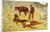 He Lay Where He Had Been Jerked, Still as a Log by Frederic Remington