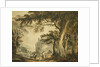 Figures on a Lane Before Rochester Castle by Paul Sandby