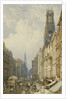 Fleet Street Looking up to Temple Bar with Old St. Dunstans, and St. Clement Danes by George Sidney Shepherd