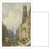 Fleet Street Looking up to Temple Bar with Old St. Dunstans, and St. Clement Danes by George Sidney Shepherd