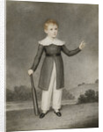 Portrait of Edward Currie Holding a Cricket Bat by Adam Buck
