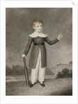 Portrait of Edward Currie Holding a Cricket Bat by Adam Buck