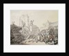 A Cornish Wrestling Match by Thomas Rowlandson
