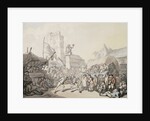 A Cornish Wrestling Match by Thomas Rowlandson