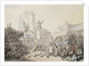 A Cornish Wrestling Match by Thomas Rowlandson