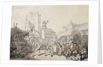 A Cornish Wrestling Match by Thomas Rowlandson