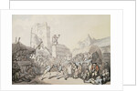 A Cornish Wrestling Match by Thomas Rowlandson