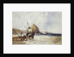 Unloading a Coaster Below St. Michael's Mount by Charles Bentley