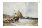 Unloading a Coaster Below St. Michael's Mount by Charles Bentley