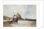 Unloading a Coaster Below St. Michael's Mount by Charles Bentley