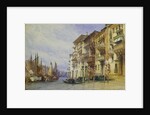 Palaces Near the Entrance of the Grand Canal, Venice by William Callow
