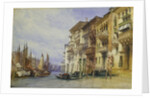 Palaces Near the Entrance of the Grand Canal, Venice by William Callow