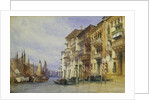 Palaces Near the Entrance of the Grand Canal, Venice by William Callow