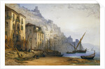 Amalfi from the Shore - A Summer's Morning by William Callow