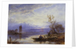 A Ferry at Sunset by Myles Birket Foster