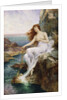 A Sea Nymph Seated on a Rock with a Ribbon of Seaweed by Alfred Augustus Glendening