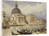 The Church of San Simone and San Guida (San Simeone Piccolo), Venice: Arrival of a Train by Myles Birket Foster