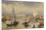 The Doge's Palace, Venice, from the Steps of San Giorgio Maggiore by Myles Birket Foster