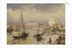 The Doge's Palace, Venice, from the Steps of San Giorgio Maggiore by Myles Birket Foster
