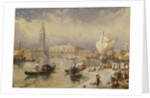 The Doge's Palace, Venice, from the Steps of San Giorgio Maggiore by Myles Birket Foster