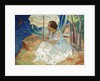 Young Woman with an Umbrella, Saint Maxime by Henri Lebasque