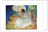 Young Woman with an Umbrella, Saint Maxime by Henri Lebasque