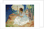 Young Woman with an Umbrella, Saint Maxime by Henri Lebasque