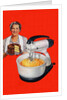 1940s Housewife with a Cake and Stand Mixer by Anonymous