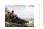 Native Americans Witness the 1609 Discovery of New York's Hudson River by Henry Hudson.