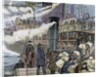 Boat carrying goods in the port of London by Anonymous