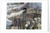 Boat carrying goods in the port of London by Anonymous