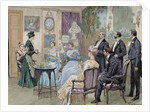 Meeting of aristocratic families in the living room by Corbis